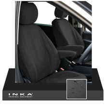 Load image into Gallery viewer, Nissan NV200 Front Pair Fully Tailored Waterproof Seat Covers 2009 to present Black