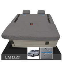 Load image into Gallery viewer, VW California Ocean/Coast/Beach/Surf Inka Fully Tailored Waterproof Seat Covers Grey Front & Rear With ISOFIX Fits T6.1 ,T6,T5.1 all model years fits with and without airbags - CALI-SERIES Embroidery