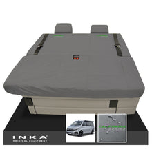 Load image into Gallery viewer, VW California Ocean/Coast/Beach/Surf Inka Fully Tailored Waterproof Seat Covers Grey Front & Rear With ISOFIX Fits T6.1 ,T6,T5.1 all model years fits with and without airbags - CALI-SERIES Embroidery