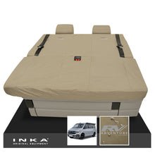Load image into Gallery viewer, VW California Ocean/Coast/Beach/Surf Inka Fully Tailored Waterproof Seat Covers Sand Front & Rear With ISOFIX Fits T6.1 ,T6,T5.1 all model years fits with and without airbags - CALI-SERIES Embroidery