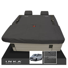 Load image into Gallery viewer, VW California Ocean/Coast/Beach/Surf Inka Fully Tailored Waterproof Seat Covers Black Front & Rear With ISOFIX Fits T6.1 ,T6,T5.1 all model years fits with and without airbags - CALI-SERIES Embroidery