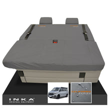 Load image into Gallery viewer, VW California Ocean/Coast/Beach/Surf Inka Fully Tailored Waterproof Seat Covers Grey Front & Rear With ISOFIX Fits T6.1 ,T6,T5.1 all model years fits with and without airbags - CALI-SERIES Embroidery