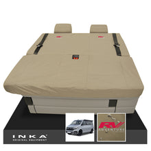 Load image into Gallery viewer, VW California Ocean/Coast/Beach/Surf Inka Fully Tailored Waterproof Seat Covers Sand Front & Rear With ISOFIX Fits T6.1 ,T6,T5.1 all model years fits with and without airbags - CALI-SERIES Embroidery