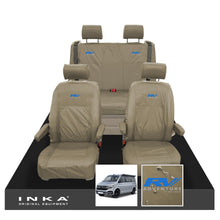 Load image into Gallery viewer, VW California Ocean/Coast/Beach/Surf Inka Fully Tailored Waterproof Seat Covers Sand Front & Rear With ISOFIX Fits T6.1 ,T6,T5.1 all model years fits with and without airbags - CALI-SERIES Embroidery
