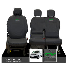 Load image into Gallery viewer, Fiat Doblo INKA Front 1+2 Tailored Waterproof Seat Covers Black MY-2022 Onwards - CV Professional Embroidery