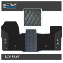 Load image into Gallery viewer, Ford Transit MK8/MK9 MY14 to Present Tailored Carpet Mat Black Fits All Derivatives Incl Jumbo - CV Sport Embroidery