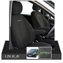 Load image into Gallery viewer, W447 Mercedes Benz Vito V-Class INKA Front 1+1 Tailored Waterproof Seat Covers Black MY-15-20 - Formula CV Embroidery