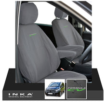Load image into Gallery viewer, W447 Mercedes Benz Vito V-Class INKA Front 1+1 Tailored Waterproof Seat Covers Grey MY-15-20 - Formula CV Embroidery