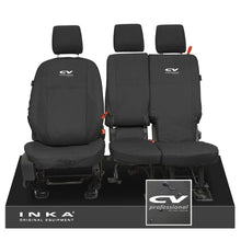 Load image into Gallery viewer, Ford Transit Connect INKA Front Set 1+2 Tailored Waterproof Seat Covers Black MY13-24