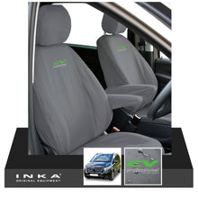 Load image into Gallery viewer, W447 Mercedes Benz Vito V-Class INKA Front 1+1 Tailored Waterproof Seat Covers Grey MY-15-20 - CV Professional Embroidery