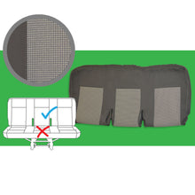 Load image into Gallery viewer, VW Transporter T5 OEM genuine original Timo & Anthracite Front & Rear Seat Covers replacements for seat re-trims repairs