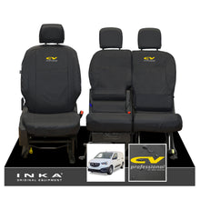 Load image into Gallery viewer, vauxhall-opel-combo-inka-front-1-2-set-tailored-waterproof-seat-covers-black-my-2018-onwards