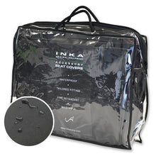 Load image into Gallery viewer, Land Rover Defender INKA Rear Set 2+1 Tailored Waterproof Seat Covers Black MY-05-15 - Balmoral Embroidery