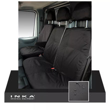Load image into Gallery viewer, Mercedes Benz Vito V-Class W639 1st Row Double Seat Waterproof Seat Cover Black - Without Centre Armrest & Standard Headrest