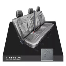 Load image into Gallery viewer, Vauxhall Vivaro X82 3rd Row Triple Tailored Waterproof Seat Cover Grey MY14-18