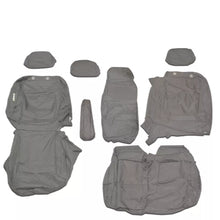 Load image into Gallery viewer, Nissan Primastar Front 1+2 Fully Tailored Waterproof Seat Covers Grey MY 22+ - Solid Base & Split Backrest
