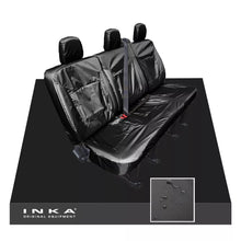 Load image into Gallery viewer, Nissan Primastar 2nd Row 2+1 60/40 Tailored Waterproof Seat Covers Black MY 22+