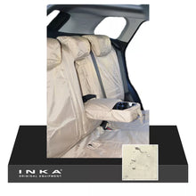 Load image into Gallery viewer, Range Rover Evoque L538 MK1 Rear 2+1 Waterproof Seat Covers Almond MY 10-15 - With Centre Armrest & 5DOOR