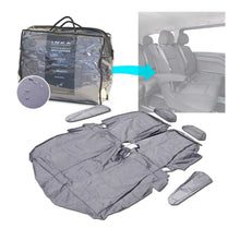 Load image into Gallery viewer, Mercedes Benz Vito V Class W639 2nd & 3rd Row Double Waterproof Seat Cover Grey - Standard Headrest