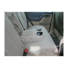 Load image into Gallery viewer, Land Rover Freelander 2 L359 2nd Row 2+1 Waterproof Seat Covers Almond MY06-15 - With Centre Armrest
