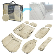 Load image into Gallery viewer, Land Rover Freelander 2 L359 2nd Row 2+1 Waterproof Seat Covers Almond MY06-15 - With Centre Armrest
