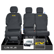Citroen Berlingo MK2 Front Inka Fully Tailored Waterproof Seat Covers Black MY08-17
