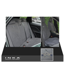Load image into Gallery viewer, Jaguar F-PACE X761 Front &amp; Rear Tailored Waterproof Seat Covers Grey MY16-20 With Logos
