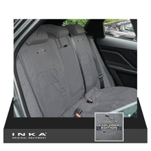Load image into Gallery viewer, Jaguar F-PACE X761 Rear INKA Tailored Waterproof Seat Cover GREY MY16-20 With Logos
