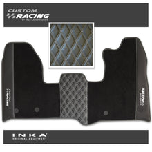 Load image into Gallery viewer, Ford Transit Custom INKA Custom Racing Bentley Leatherette Front Tailored Carpet Mat Black MY12-23
