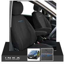 Load image into Gallery viewer, W447 Mercedes Benz Vito V-Class INKA Front 1+1 Tailored Waterproof Seat Covers Black MY-15-20 - Formula CV Embroidery
