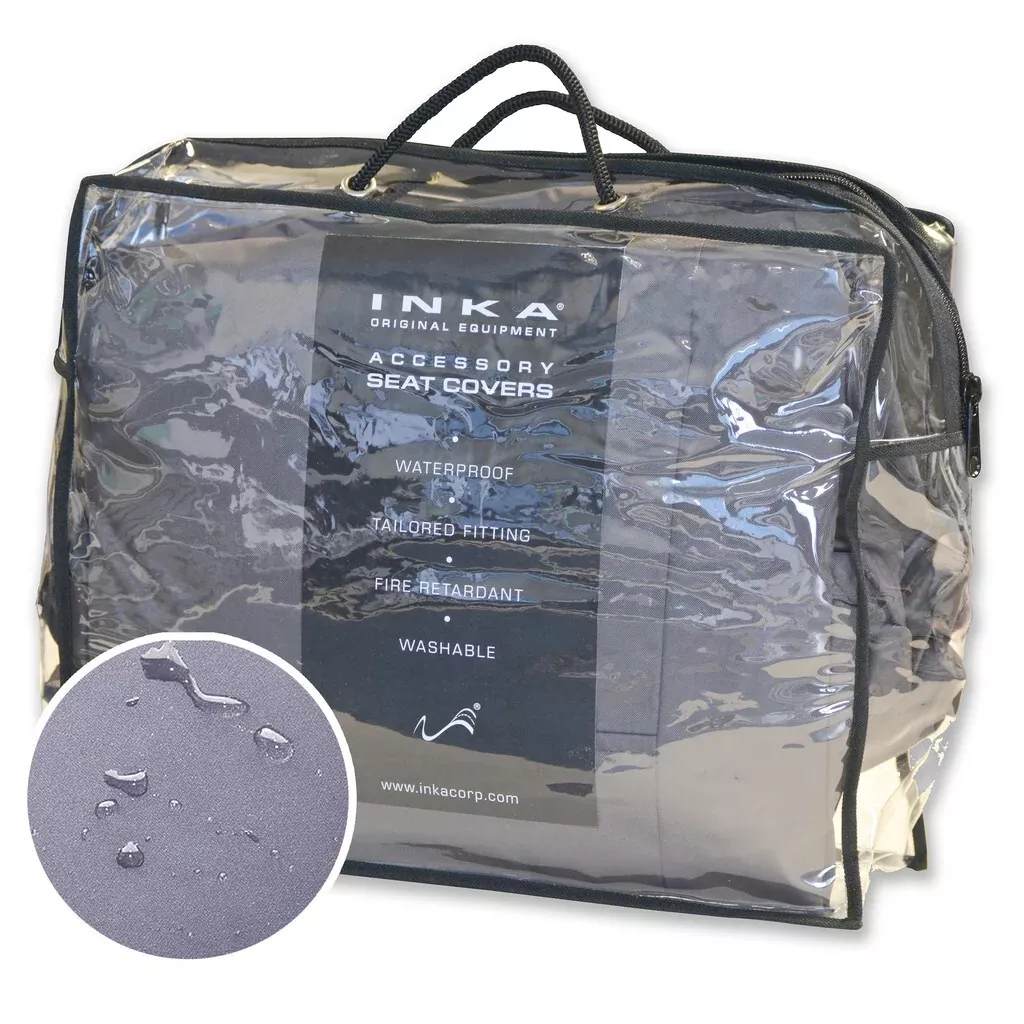 Land Rover Discovery 4 2nd Row 60/40 Tailored Waterproof Seat Covers Grey MY10-13