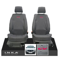 Mercedes Benz Citan W415 MY12-21 Front Pair Tailored Waterproof Seat Covers Grey Fits Panel Van & Kombi - CV Professional Embroidery
