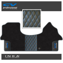Load image into Gallery viewer, Mercedes Benz Sprinter INKA CV Professional Bentley Leatherette Front Tailored Carpet Mat Black MY18 To Present
