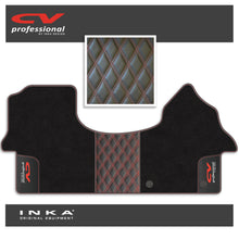 Load image into Gallery viewer, Mercedes Benz Sprinter INKA CV Professional Bentley Leatherette Front Tailored Carpet Mat Black MY18 To Present
