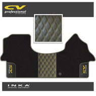 Mercedes Benz Sprinter INKA CV Professional Bentley Leatherette Front Tailored Carpet Mat Black MY18 To Present