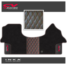 Load image into Gallery viewer, Mercedes Benz Sprinter INKA CV Racing Bentley Leatherette Front Tailored Carpet Mat Black MY18 To Present
