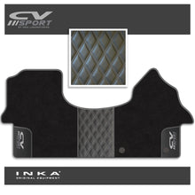 Load image into Gallery viewer, Mercedes Benz Sprinter INKA CV Sport Bentley Leatherette Front Tailored Carpet Mat Black MY18 To Present
