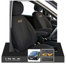 Load image into Gallery viewer, W447 Mercedes Benz Vito V-Class INKA Front 1+1 Tailored Waterproof Seat Covers Black MY-15-20 - CV Professional Embroidery

