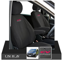 Load image into Gallery viewer, W447 Mercedes Benz Vito V-Class INKA Front 1+1 Tailored Waterproof Seat Covers Black MY-15-20 - CV Professional Embroidery
