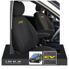 Load image into Gallery viewer, W447 Mercedes Benz Vito V-Class INKA Front 1+1 Tailored Waterproof Seat Covers Black MY-15-20 - CV Professional Embroidery
