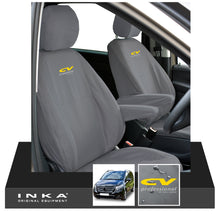 Load image into Gallery viewer, W447 Mercedes Benz Vito V-Class INKA Front 1+1 Tailored Waterproof Seat Covers Grey MY-15-20 - CV Professional Embroidery

