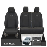 New Mercedes Benz Sprinter INKA Front Set Tailored Waterproof Seat Covers Black MY18 to Present Fits All Derivatives Choice of 7 Colours - CV Professional Embroidery