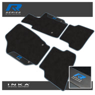 VW Polo Car Mats (Front & Rear Set) with Premium Carpet & OEM Leatherette Fits MY2018 Onwards