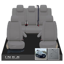 Load image into Gallery viewer, Range Rover SPORT L320 MK1 Front &amp; Rear Set with Center Armrest Tailored Waterproof Seat Covers Grey MY05-13
