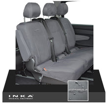 Load image into Gallery viewer, INKA Mercedes Benz Vito , V Class W447 Rear Crew Cab Waterproof Seat Covers Grey (Choice of 7 Colours) - Formula CV Embroidery
