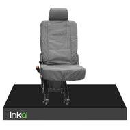 VW Transporter T5, T5.1 2nd Row Single INKA Tailored Waterproof Seat Cover GREY MY-03-15