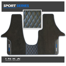 Load image into Gallery viewer, Volkswagen VW Transporter T6 &amp; T6.1  Panel Van &amp; Kombi Bentley Leatherette Front Carpet Floor Mat-MY19 to Present (No Fixings)
