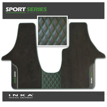 Load image into Gallery viewer, Volkswagen VW Transporter T6 &amp; T6.1  Panel Van &amp; Kombi Bentley Leatherette Front Carpet Floor Mat-MY19 to Present (No Fixings)
