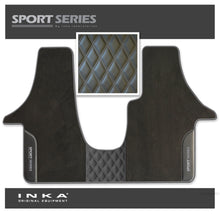 Load image into Gallery viewer, Volkswagen VW Transporter T6 &amp; T6.1  Panel Van &amp; Kombi Bentley Leatherette Front Carpet Floor Mat-MY19 to Present (No Fixings)
