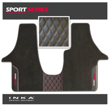 Load image into Gallery viewer, Volkswagen VW Transporter T6 &amp; T6.1  Panel Van &amp; Kombi Bentley Leatherette Front Carpet Floor Mat-MY19 to Present (No Fixings)
